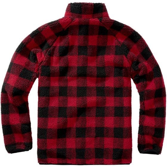 Brandit Teddyfleece Jacka - Röd/Svart