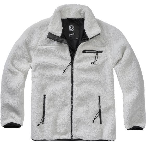 Brandit Teddyfleece Jacka - Vit