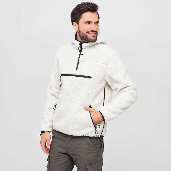 Brandit Teddyfleece Worker Tröja - Vit