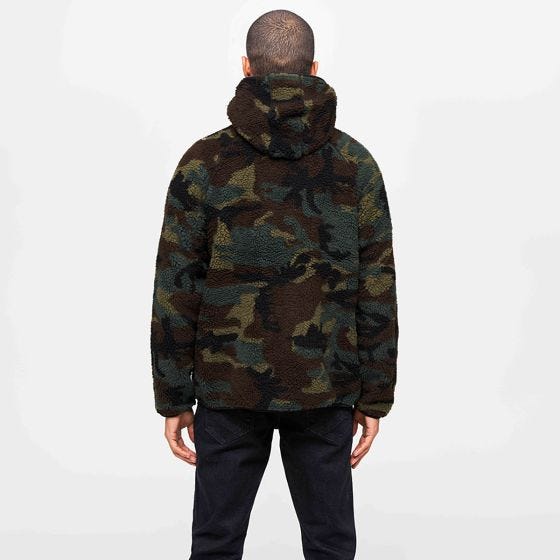 Brandit Teddyfleece Worker Jacka - Woodland