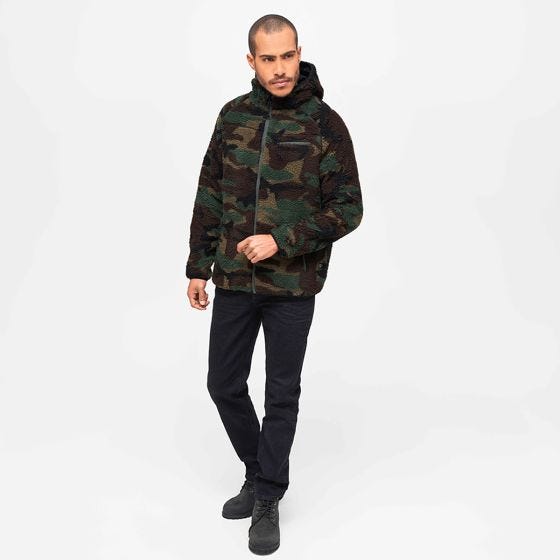 Brandit Teddyfleece Worker Jacka - Woodland