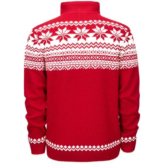 Brandit Cardigan Norweger Tröja - Röd