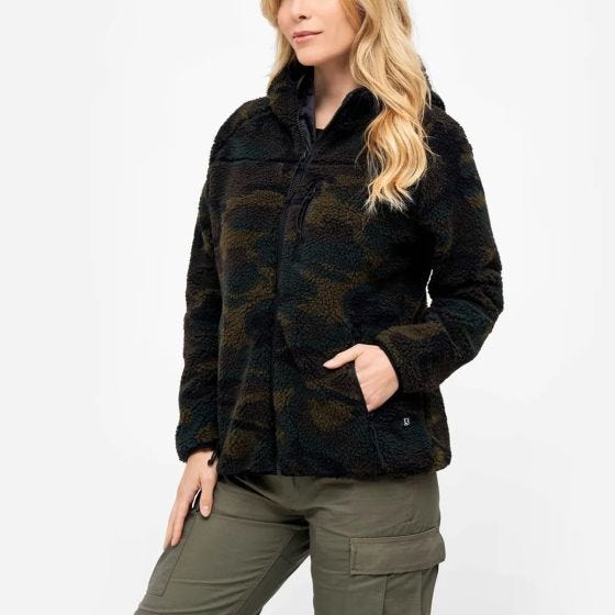 Brandit Teddyfleece Damer Jacka - Woodland