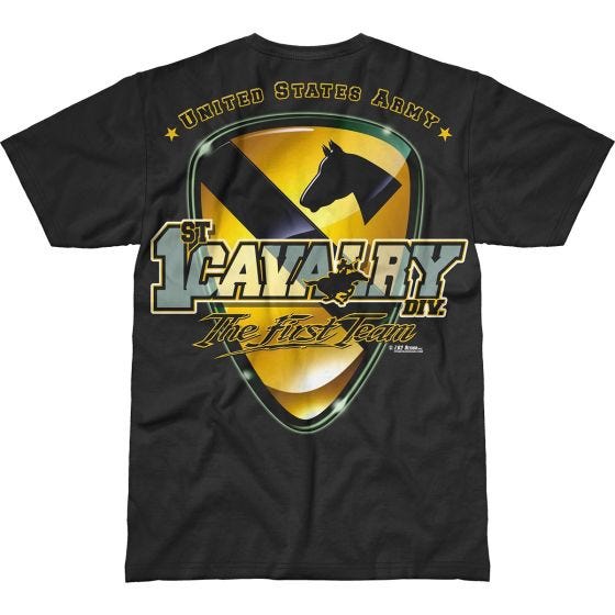 7.62 Design Army 1st Cavalry First Team Battlespace T-shirt Svart