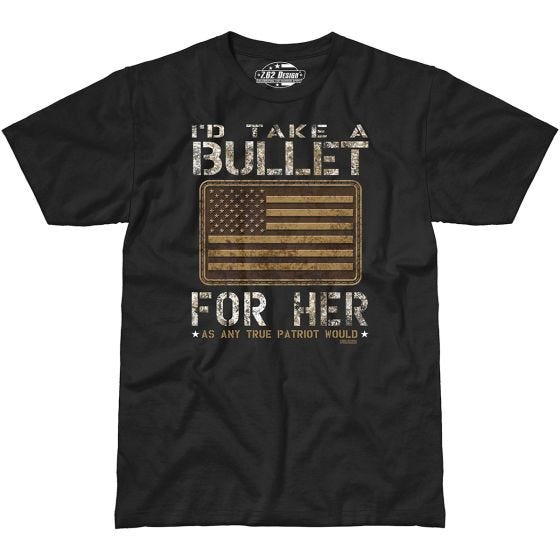 7.62 Design Bullet For Her T-shirt Svart