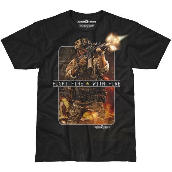 7.62 Design Fight Fire With Fire T-shirt Svart