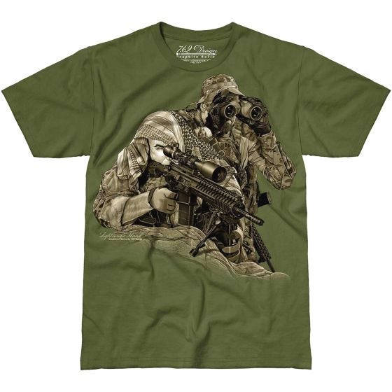 7.62 Design Lightning's Hand T-shirt Military Green