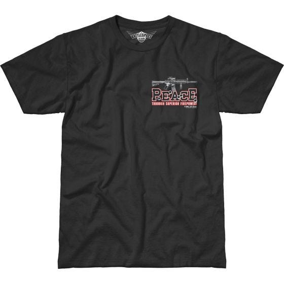 7.62 Design Peace Through Superior Firepower Battlespace T-shirt Svart