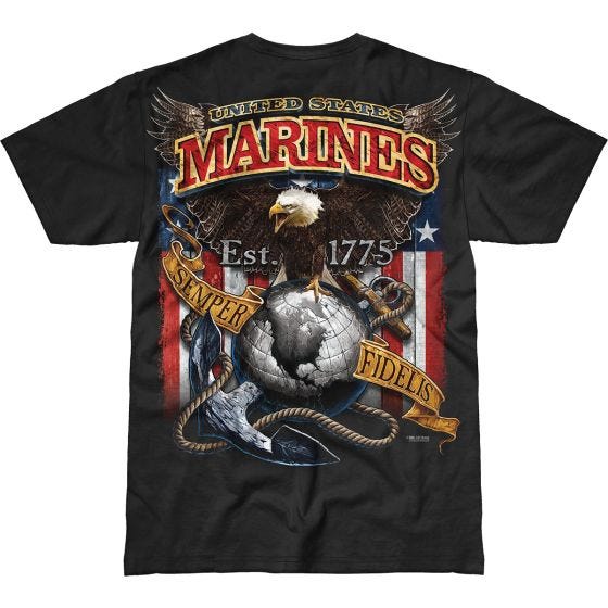 7.62 Design USMC Fighting Eagle Battlespace T-shirt Svart