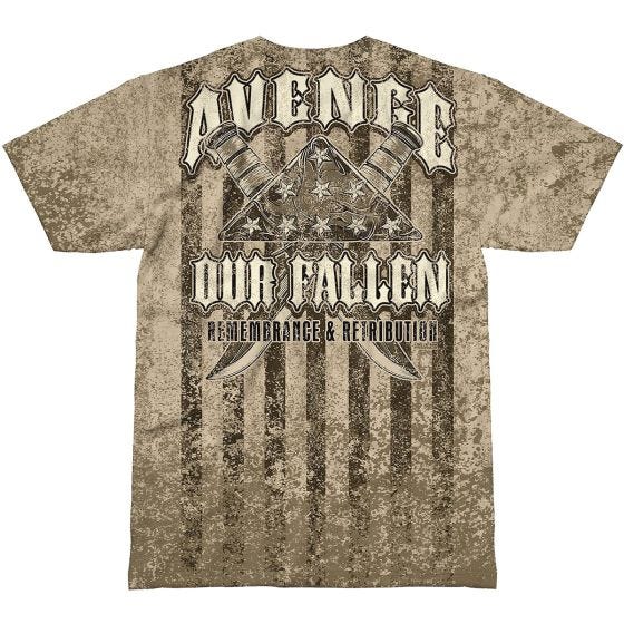 7.62 Design Avenge Our Fallen T-shirt Sand