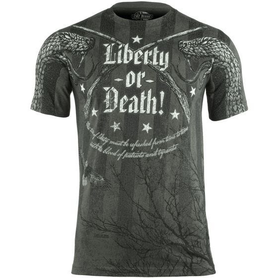 7.62 Design Liberty or Death T-shirt Träkol