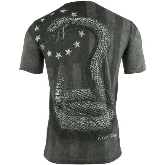 7.62 Design Liberty or Death T-shirt Träkol