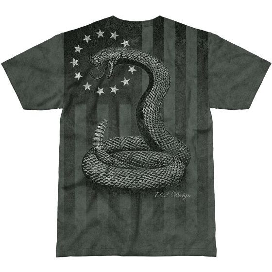 7.62 Design Liberty or Death T-shirt Träkol