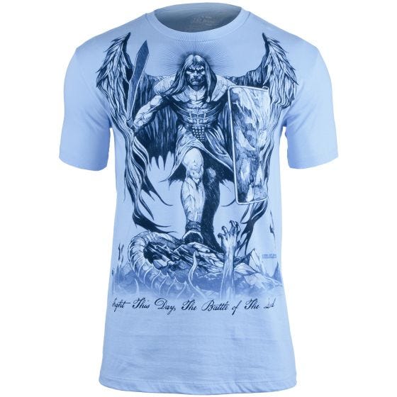 7.62 Design St Michael Fight This Day T-shirt Ljusblå