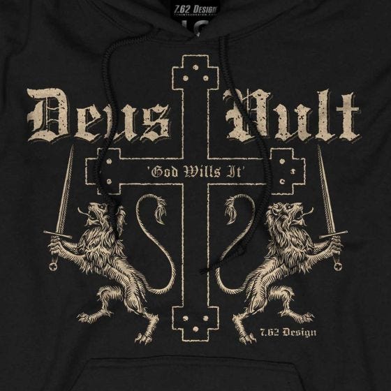 7.62 Design Deus Vult Munktröja Svart