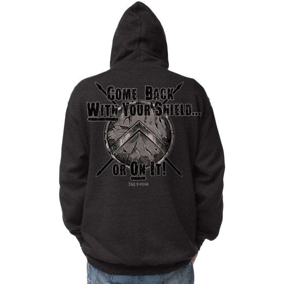 7.62 Design With Your Shield Munktröja Charcoal Heather