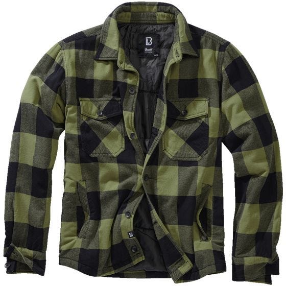 Brandit Lumber Jacka - Svart/Oliv