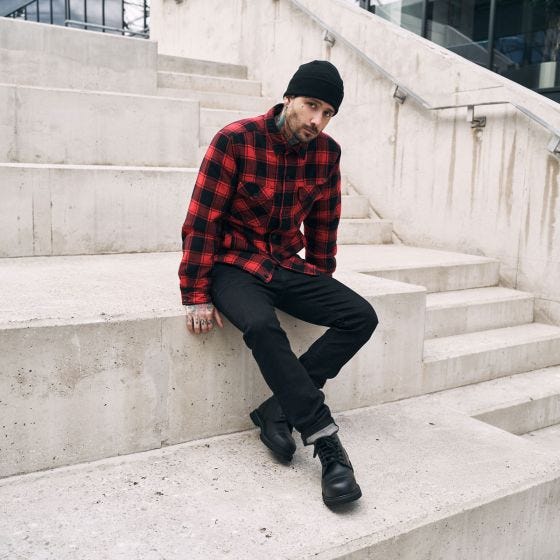 Brandit Lumber Jacka - Röd/Svart