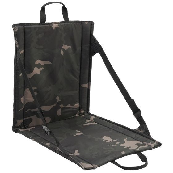 Brandit Hopfällbar sittkudde - Dark Camo