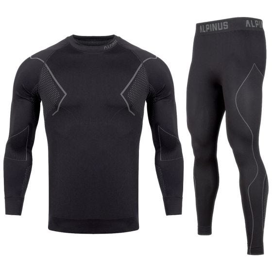 Alpinus Active Base Layer Set - Svart/Grå