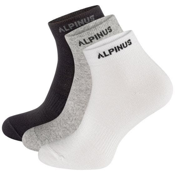 Alpinus Puyo 3-Pack Strumpor - Svart/Grå/Vit