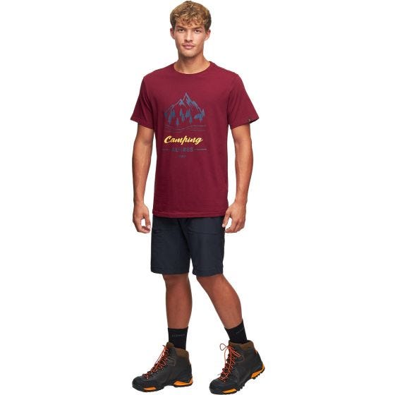 Alpinus Active Herr Polaris II T-shirt - Vinröd