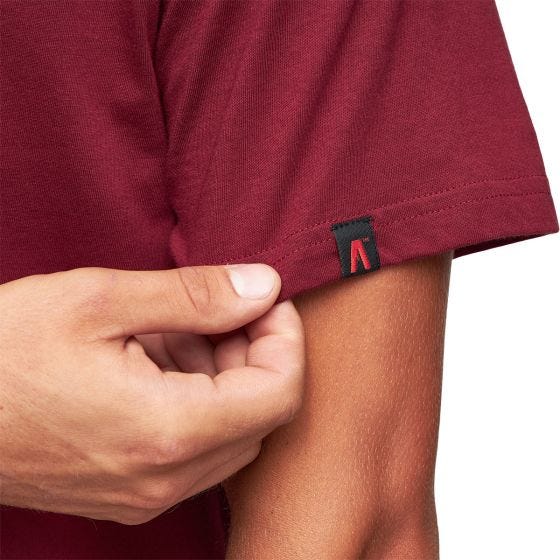 Alpinus Active Herr Polaris II T-shirt - Vinröd