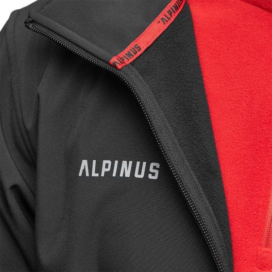 Alpinus City Herr Stenshuvud Softshelljacka - Svart
