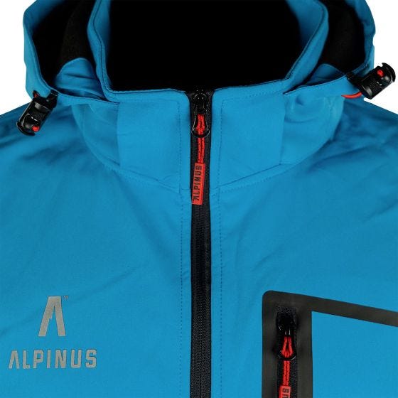 Alpinus City Herr Stenshuvud Softshelljacka - Blå