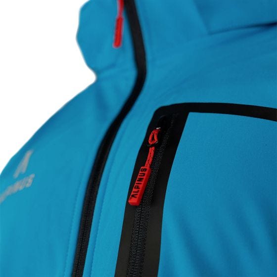 Alpinus City Herr Stenshuvud Softshelljacka - Blå