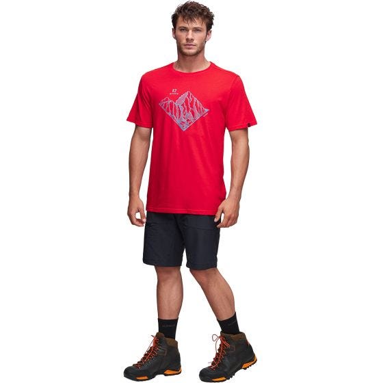 Alpinus Tactical Skilbrum T-shirt - Röd