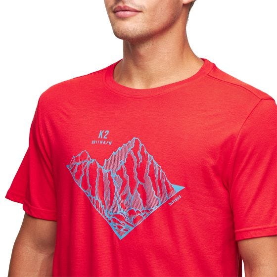 Alpinus Tactical Skilbrum T-shirt - Röd