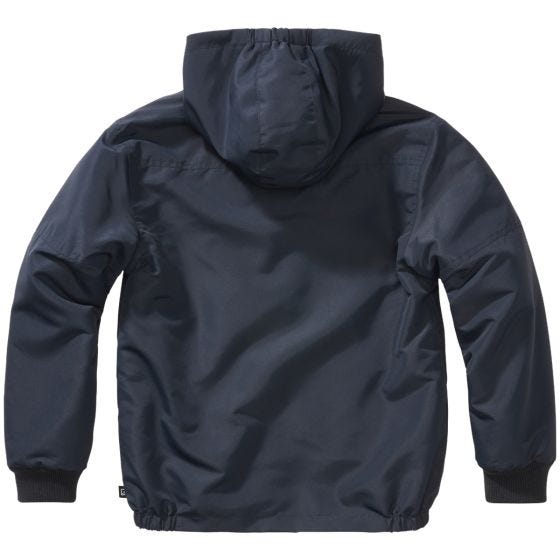 Brandit Barn Windbreaker Front Zip Jacka - Navy