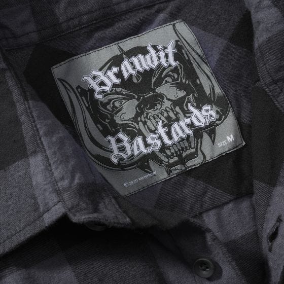 Brandit Motörhead Rutig skjorta - Svart/Grå