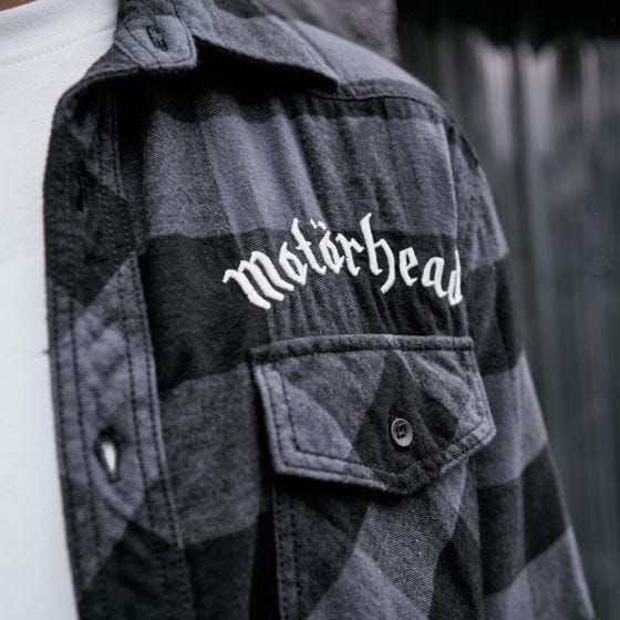 Brandit Motörhead Rutig skjorta - Svart/Grå