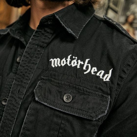 Brandit Motörhead Vintage Skjorta kort ärm - Svart
