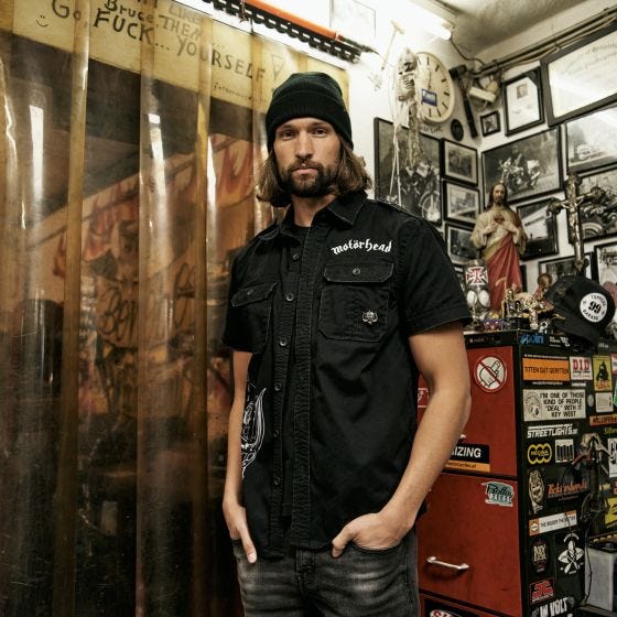 Brandit Motörhead Vintage Skjorta kort ärm - Svart