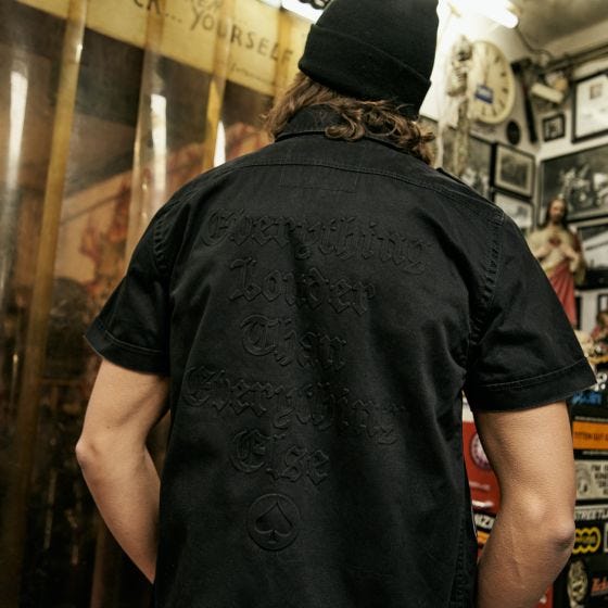 Brandit Motörhead Vintage Skjorta kort ärm - Svart