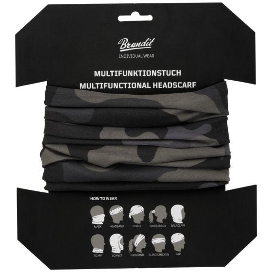 Brandit Multifunctional Halsvärmare - Dark Camo