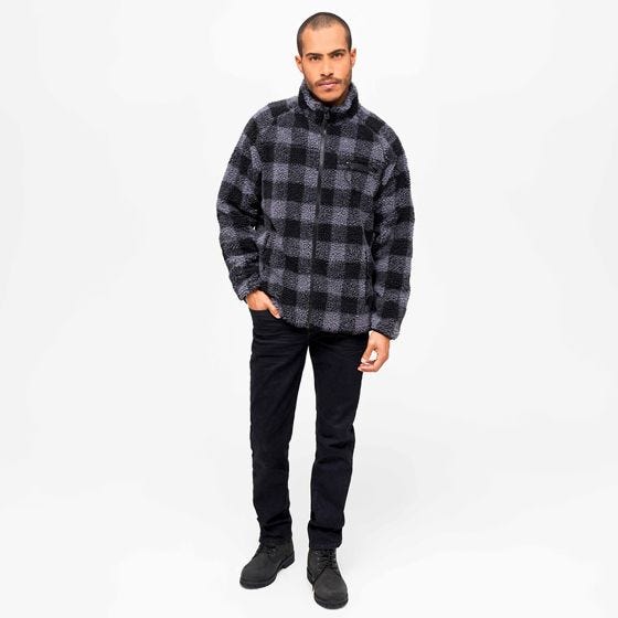 Brandit Teddyfleece Jacka - Svart/Grå