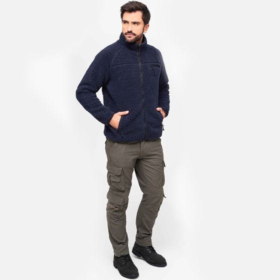 Brandit Teddyfleece Jacka - Navy