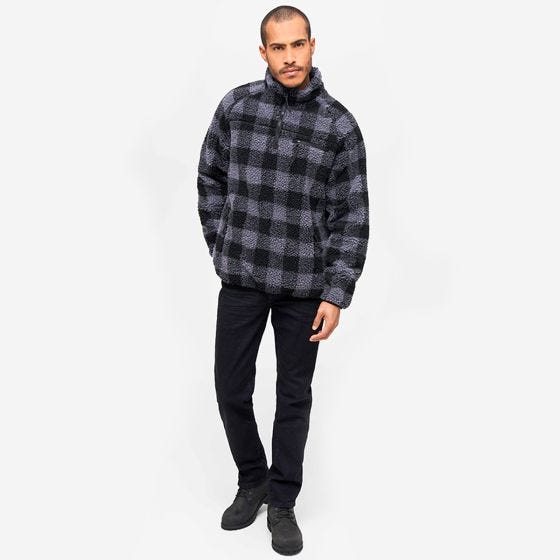 Brandit Teddyfleece Troyer Jacka - Svart/Grå