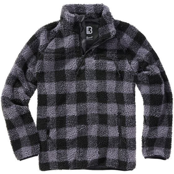 Brandit Teddyfleece Troyer Jacka - Svart/Grå