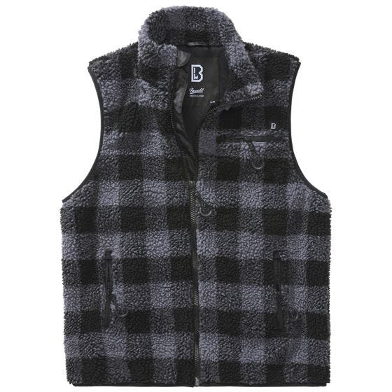 Brandit Teddyfleece Worker Väst - Svart/Grå