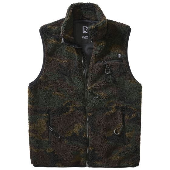 Brandit Teddyfleece Worker Väst - Woodland