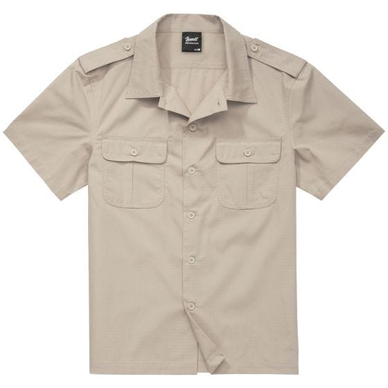 Brandit US Ripstop Kortärmad skjorta - Beige
