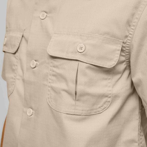 Brandit US Ripstop Kortärmad skjorta - Beige