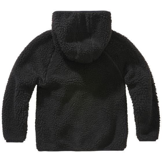 Brandit Barn Teddyfleece Jacka med huva - Svart