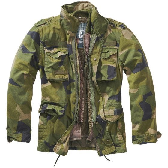 Brandit M-65 Giant Jacka - Swedish M90 Camo