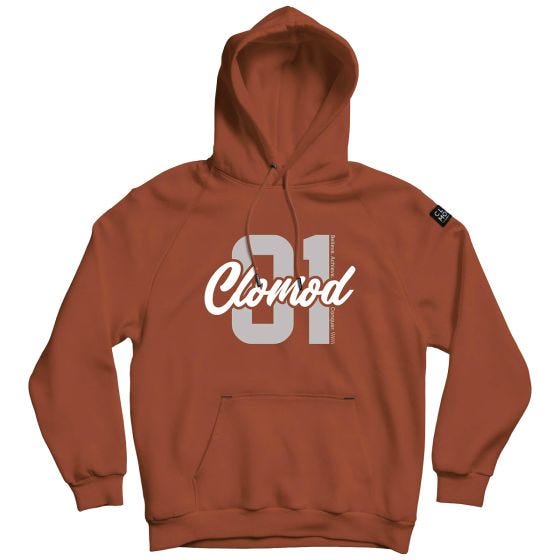CLOMOD "One" Munktröja - Maroon Red